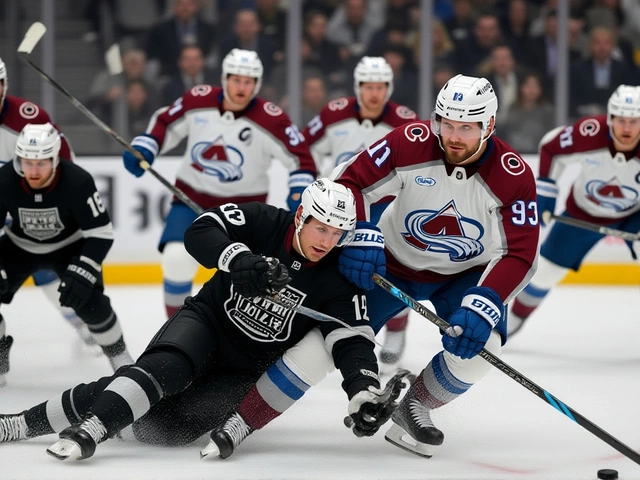 MacKinnon breaks Avalanche points record in 4-1 win over Kings